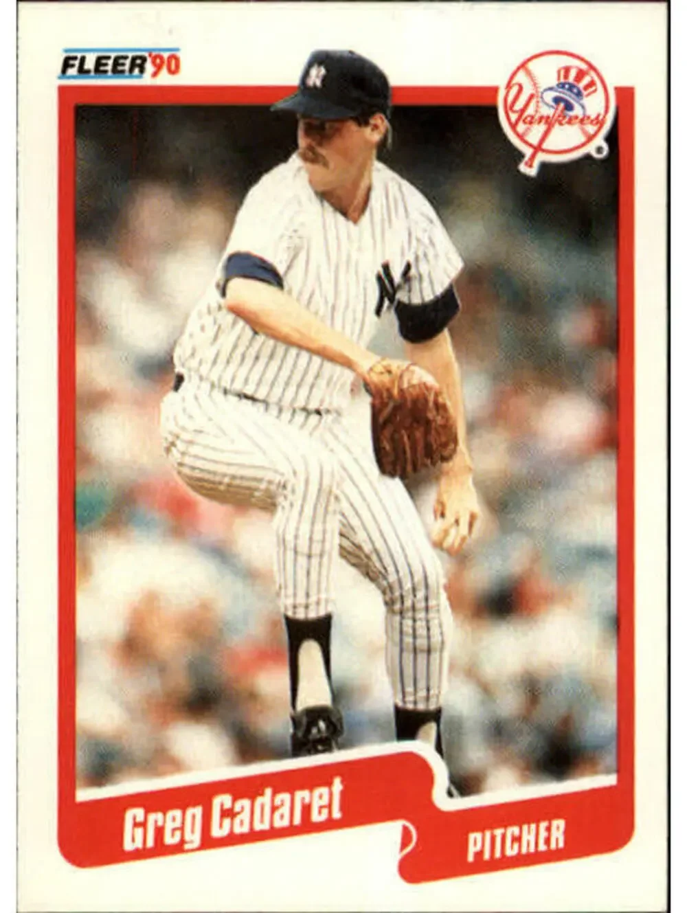 1990 Greg Cadaret Fleer Baseball Card #440